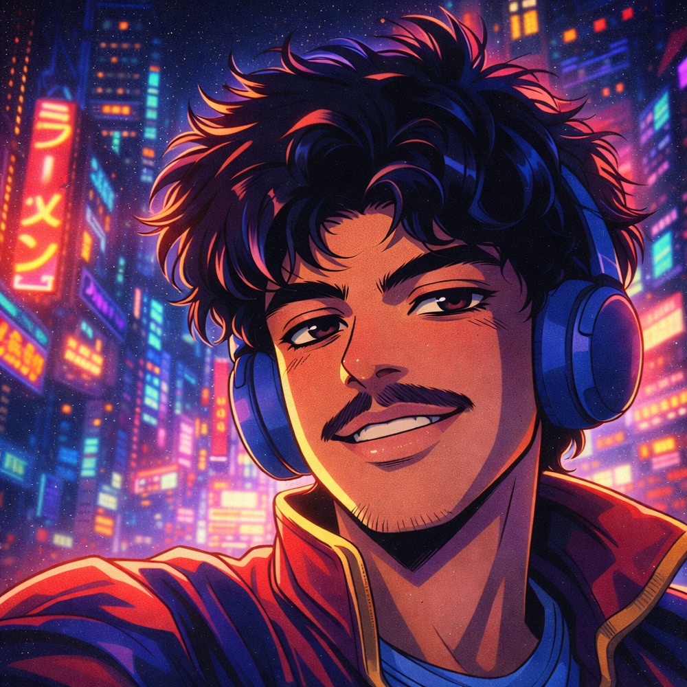 Stylized portrait of a client after his haircut